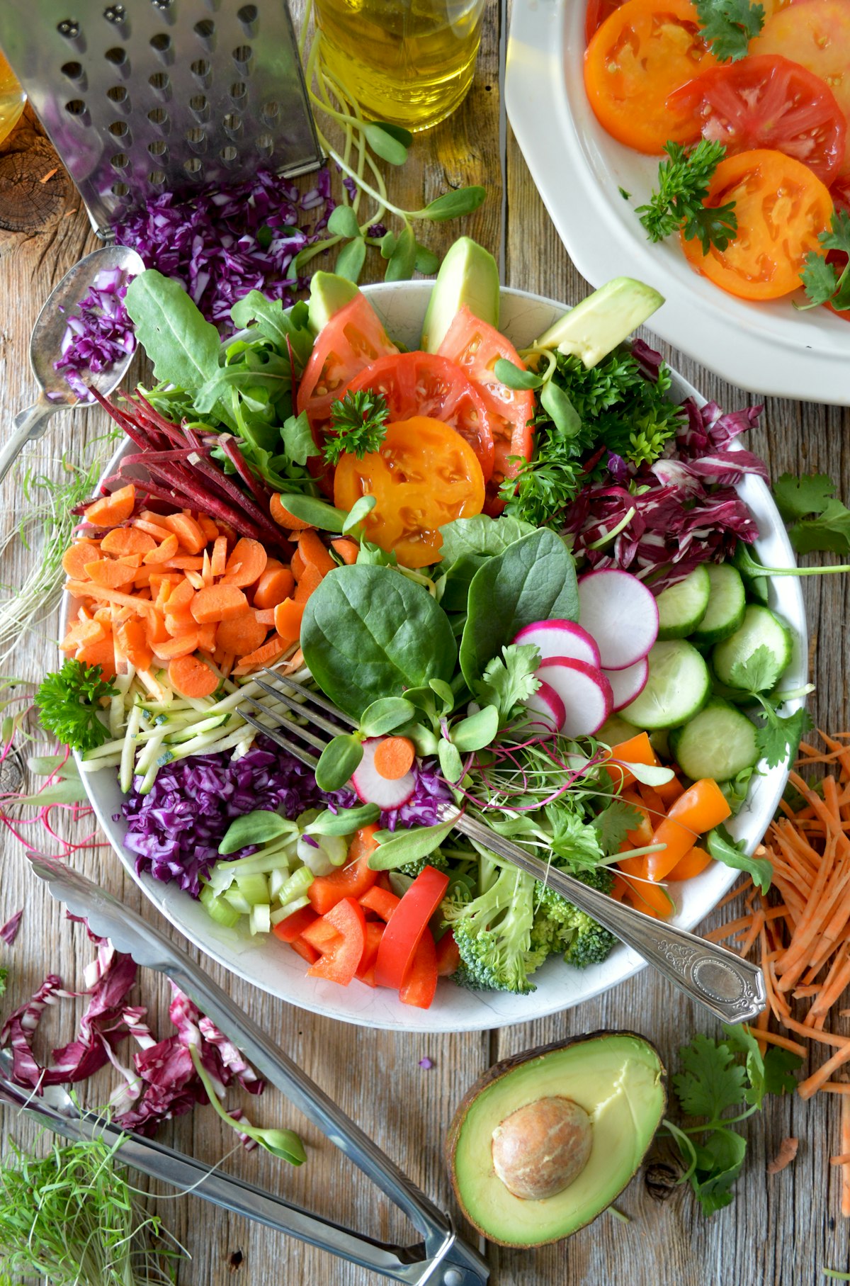 Colorful fresh vegetables — eating with the shifts of the month